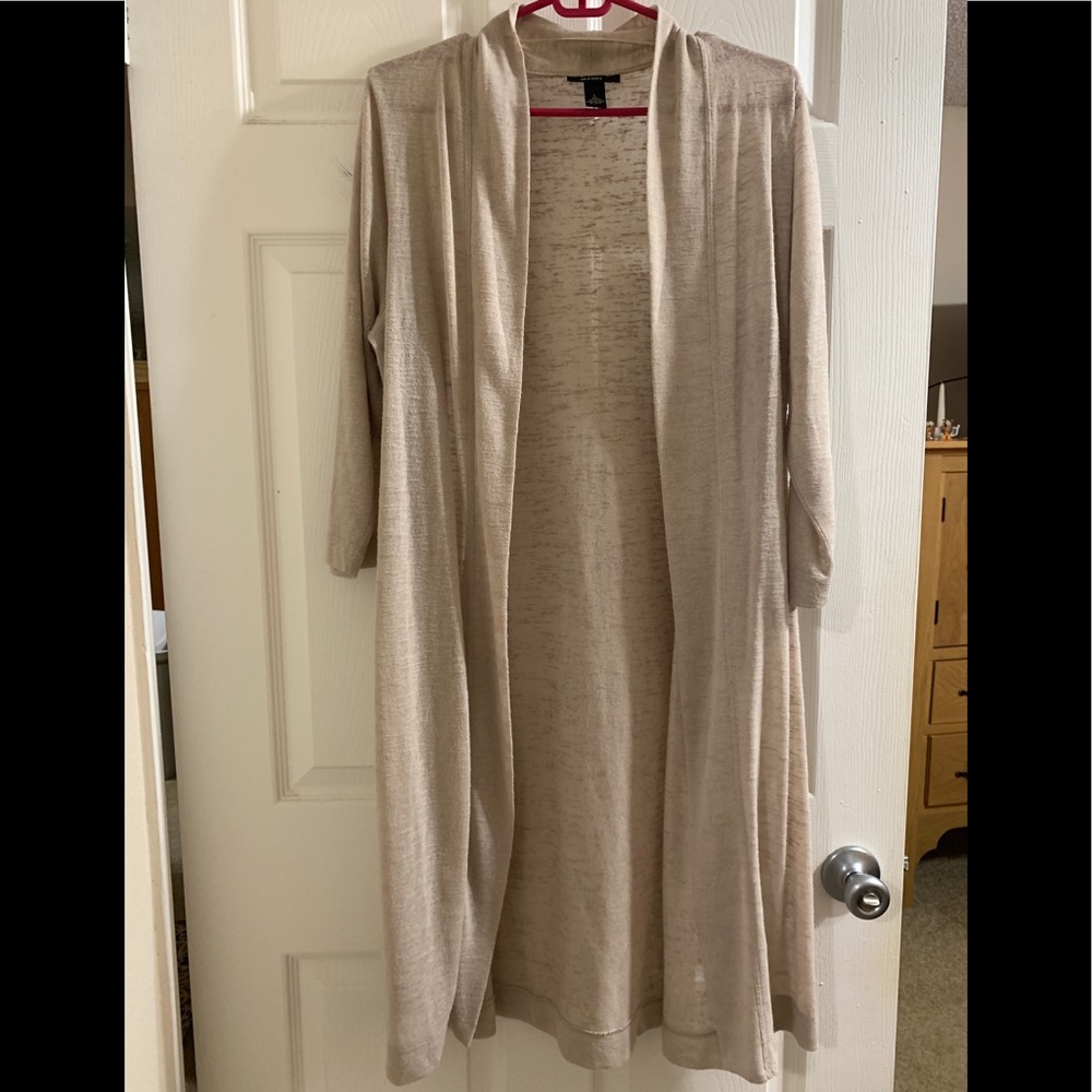 Oatmeal Alfani 3/4 Sleeve Duster